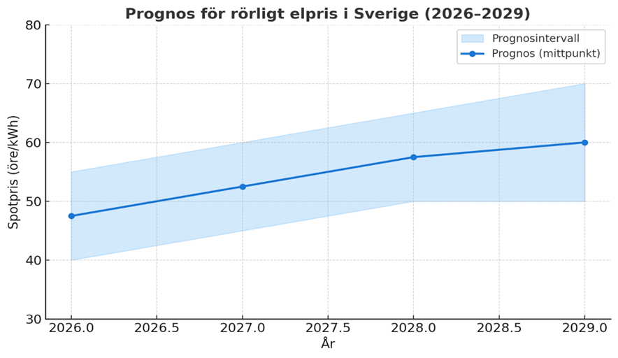 prognos för rörligt elpris